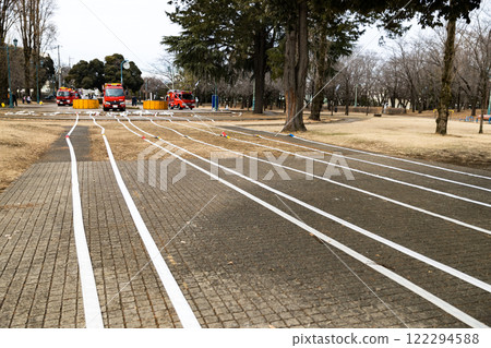 入間市消防局第一次儀式，同時噴水演習，噴嘴 122294588