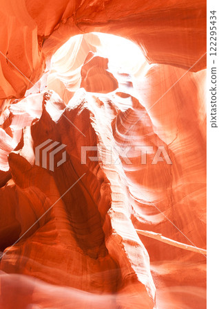 The interior of Antelope canyon The interior of Antelope canyon 122295434