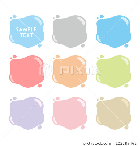 液體裝飾插畫素材 122295462