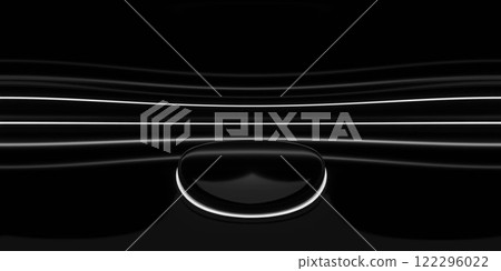 Minimalist Abstract Design with Curved Lines 360 vr panorama 122296022