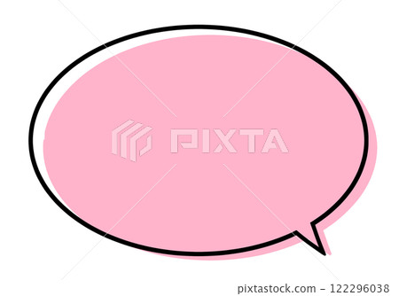 Speech bubble circle 122296038