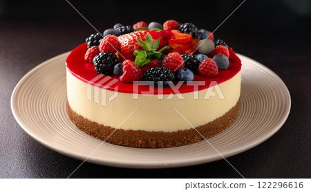 Mixed berry cream cheese cake 2 Mixed berry cream cheese cake 2 122296616