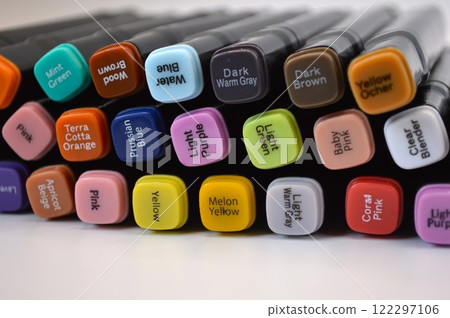 Illustration marker pen set Illustration marker pen set 122297106