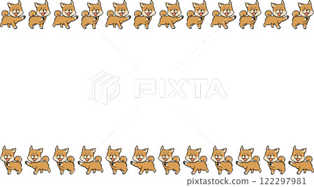 Shiba Inu Walking Frame Shiba Inu Walking Frame 122297981