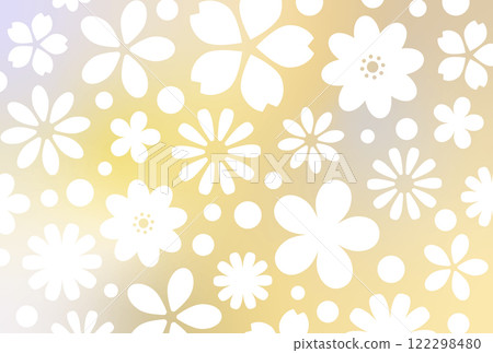 花卉漸層背景 122298480