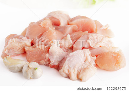 Bite-sized chicken breast Bite-sized chicken breast 122298675