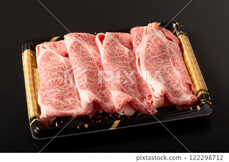 牛肩腰肉壽喜燒（日本黑毛和牛、仙台牛） 122298712