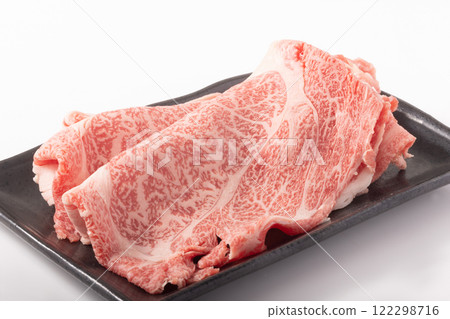 牛肩腰肉壽喜燒（日本黑毛和牛、仙台牛） 122298716