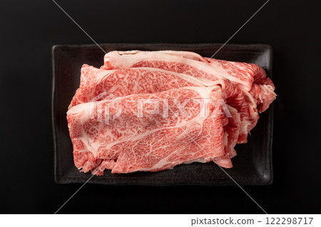 牛肩腰肉壽喜燒（日本黑毛和牛、仙台牛） 122298717