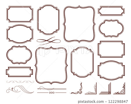 Gorgeous and elegant brown frame set Gorgeous and elegant brown frame set 122298847