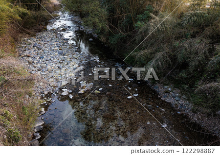 The flow of the river: Quiet and pure natural beauty The flow of the river: Quiet and pure natural beauty 122298887