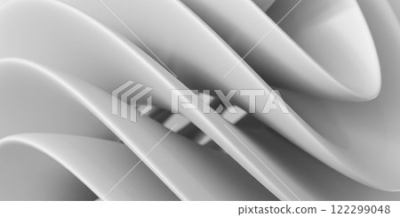 Abstract Curved White Surfaces wallpaper background 122299048