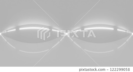 Futuristic Minimalist Interior Space 3d render wallpaper background 122299058