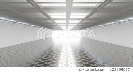Futuristic Corridor with Bright Light 3d render wallpaper background Futuristic Corridor with Bright Light 3d render wallpaper background 122299077