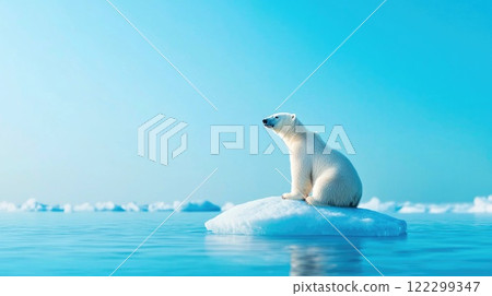 Harsh Arctic Waters and a Polar Bear Harsh Arctic Waters and a Polar Bear 122299347