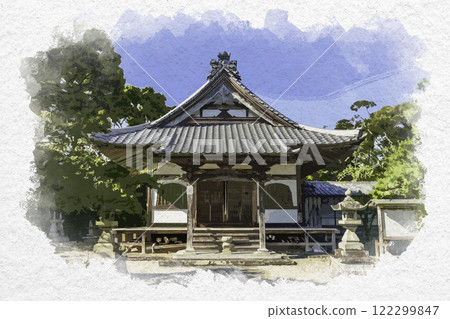 靜岡縣掛川市 中山久圓寺本堂 佐與乃 122299847