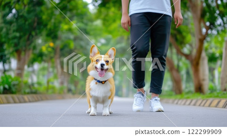Happy dog enjoying a scenic road trip adventure Happy dog enjoying a scenic road trip adventure 122299909