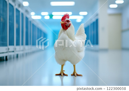 Indoor Chicken Farm with Clean, Bright Environment Indoor Chicken Farm with Clean, Bright Environment 122300038