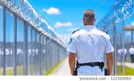 Surveillance by Prison Guard in Correctional Facility Surveillance by Prison Guard in Correctional Facility 122300069