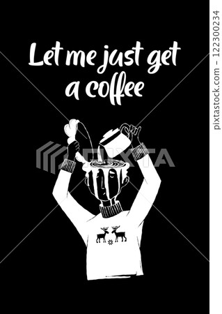 Coffee Lovers funny hand-drawn illustration and lettering quotes Coffee Lovers funny hand-drawn illustration and lettering quotes 122300234