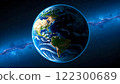 Planet Earth in space 122300689