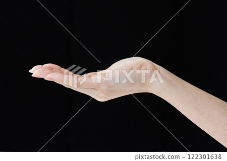 Scooping up with the palm of your hand Scooping up with the palm of your hand 122301638