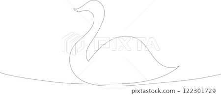 簡單的天鵝線描 122301729