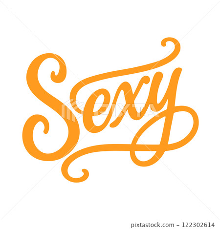 Vector modern typography design with word Sexy in bold, stylish lettering Vector modern typography design with word Sexy in bold, stylish lettering 122302614