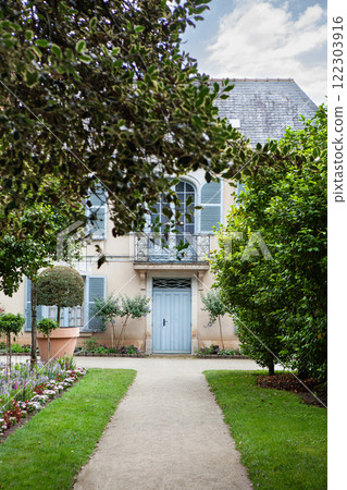 Classic French mansion in a park 122303916