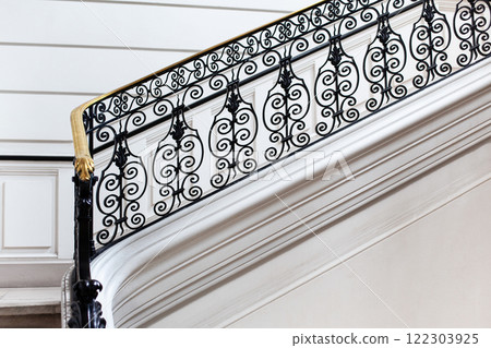 Hall of a classic French mansion 122303925