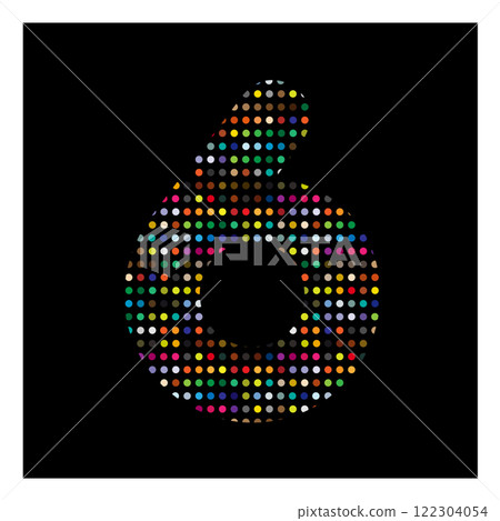 Colors of a magical number 122304054