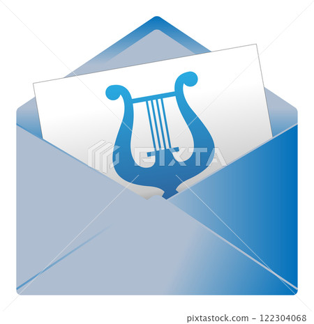 Pictogram for a message or invitation 122304068