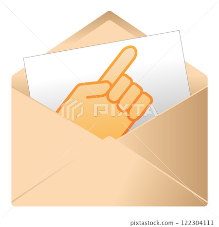 Pictogram for a message or invitation 122304111