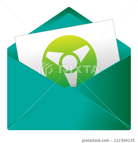 Pictogram for a message or invitation 122304135