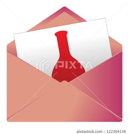 Pictogram for a message or invitation Pictogram for a message or invitation 122304136