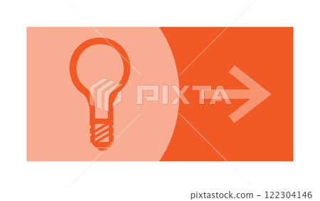 Direction sign on a panel Direction sign on a panel 122304146