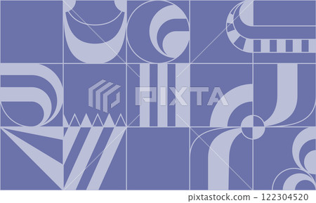 Geometric pattern in a minimalist style. An idea for decorative design, interior design, mosaics and creative inspiration Geometric pattern in a minimalist style. An idea for decorative design, interior design, mosaics and creative inspiration 122304520