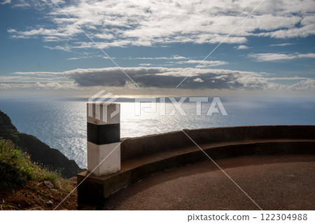Atlantic ocean and sky with clouds, Madeira, Portugal Atlantic ocean and sky with clouds, Madeira, Portugal 122304988