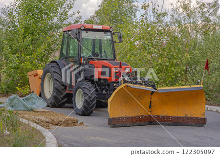Tractor With Snowplow 122305097