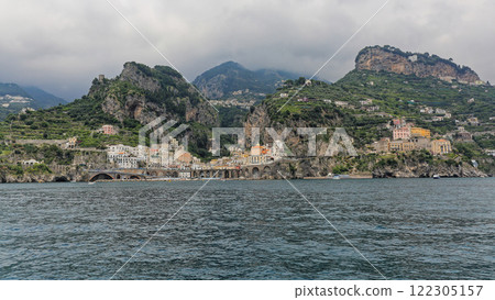 Town Atrani Amalfi Panorama 122305157