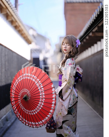 Kimono photography in the alleys of Kurashiki Alleys Back alleys Kurashiki Kimono photography in the alleys of Kurashiki Alleys Back alleys Kurashiki 122305383