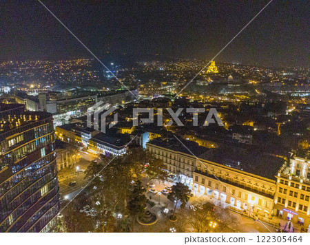 Modern hotel on Liberty square - and view View from drone on Nikloz Baratashvili street Modern hotel on Liberty square - and view View from drone on Nikloz Baratashvili street 122305464