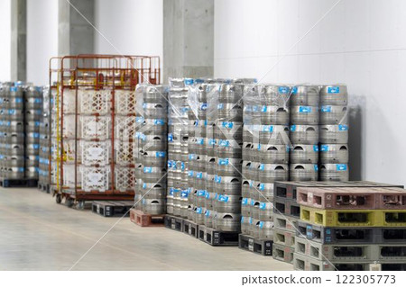 A large number of beer barrels have arrived A large number of beer barrels have arrived 122305773