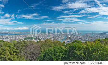 [從眉山展望台眺望德島市]（高解析度版）德島縣德島市眉山町毛助原 122306810