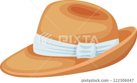 Elegant straw fedora featuring a sleek white ribbon, perfect for summer fashion or outdoor events. This classic accessory adds a touch of sophistication to any casual or formal outfit Elegant straw fedora featuring a sleek white ribbon, perfect for summer fashion or outdoor events. This classic accessory adds a touch of sophistication to any casual or formal outfit 122306847