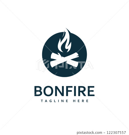 campfire bonfire logo design vector illustration campfire bonfire logo design vector illustration 122307557