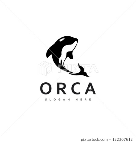 orca killer whale logo icon vector 122307612