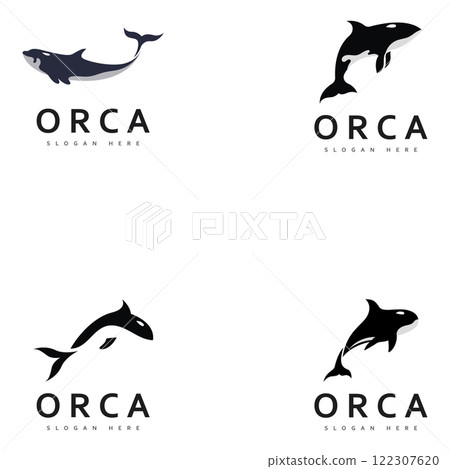 orca killer whale logo icon vector 122307620