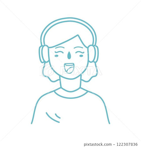 headphone smartphone listen music joyful fun 122307836