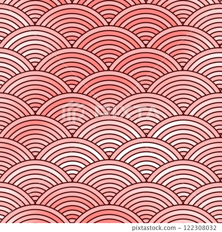 Seamless background with an abstract red wave and a pattern of lines. Seamless background with an abstract red wave and a pattern of lines. 122308032